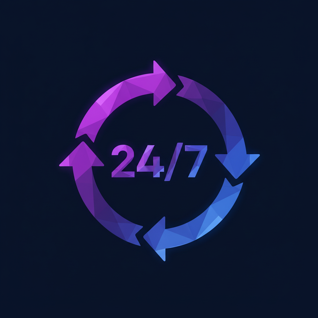 Кристаллический циферблат с круговой стрелкой — работает 24/7