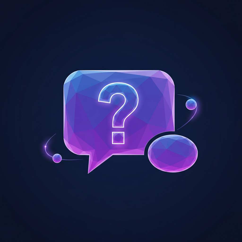 Кристаллическое облачко с вопросительным знаком — отвечает на типовые вопросы