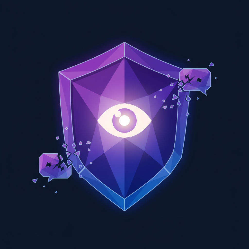 Кристаллический щит с глазом — защищает от токсичности и утечек данных